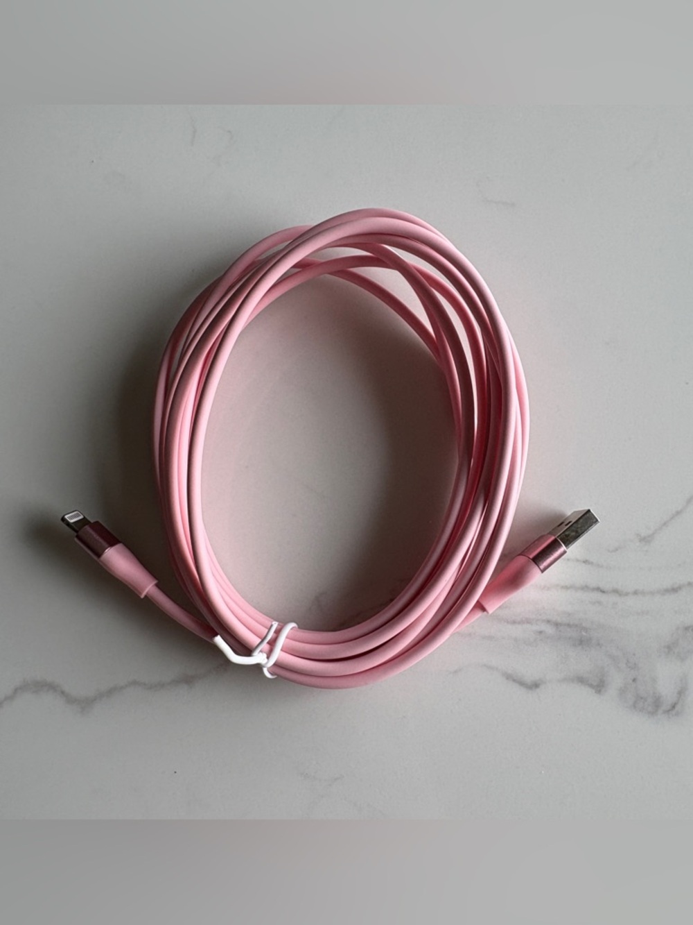 NWOT Pink Lightning to USB Cable (10 ft)